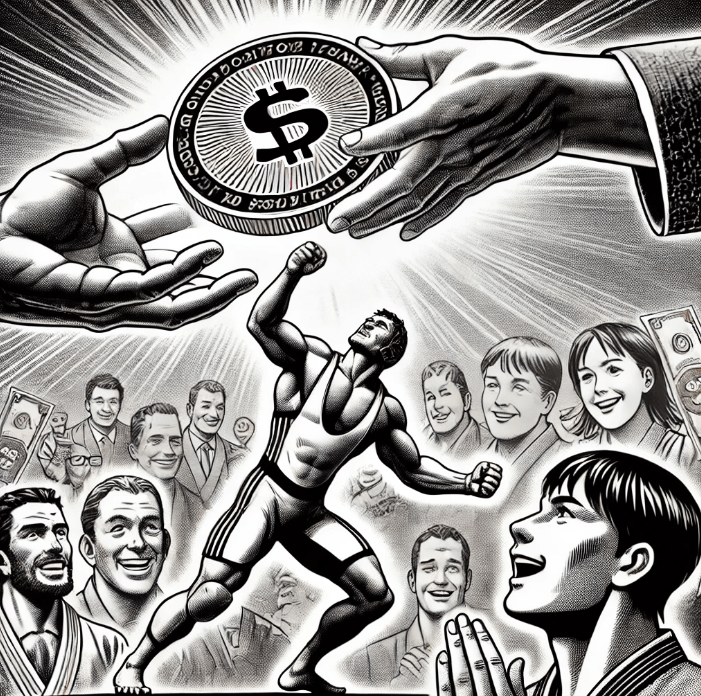 Le texte traite du Craig Jones Invitational, un tournoi organisé en parallèle de l’ADCC 2024, visant à contester la faible rémunération des athlètes dans les sports de combat. Craig Jones a proposé une récompense de 10 001 dollars à chaque participant, ouvrant une nouvelle voie pour les athlètes de grappling, leur permettant de se concentrer sur leur sport sans avoir à passer par le MMA pour bien vivre de leur passion.