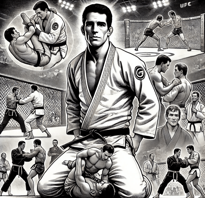 Une analyse de l'approche de Royce Gracie au Jiujitsu, son impact à l'UFC, et l'évolution du MMA vers une stratégie plus orientée sur la position dominante. Comment le concept originel de Helio Gracie est-il confronté aux réalités modernes du combat ?