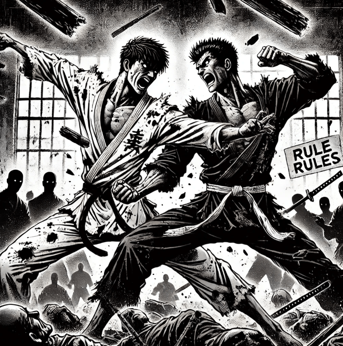  Cet article explore la distinction entre les sports de combat et la self-défense, soulignant que la brutalité des conflits armés dépasse les règles établies. À travers les siècles, la haine et la violence ont façonné une réalité où les règles ne sont que des illusions.