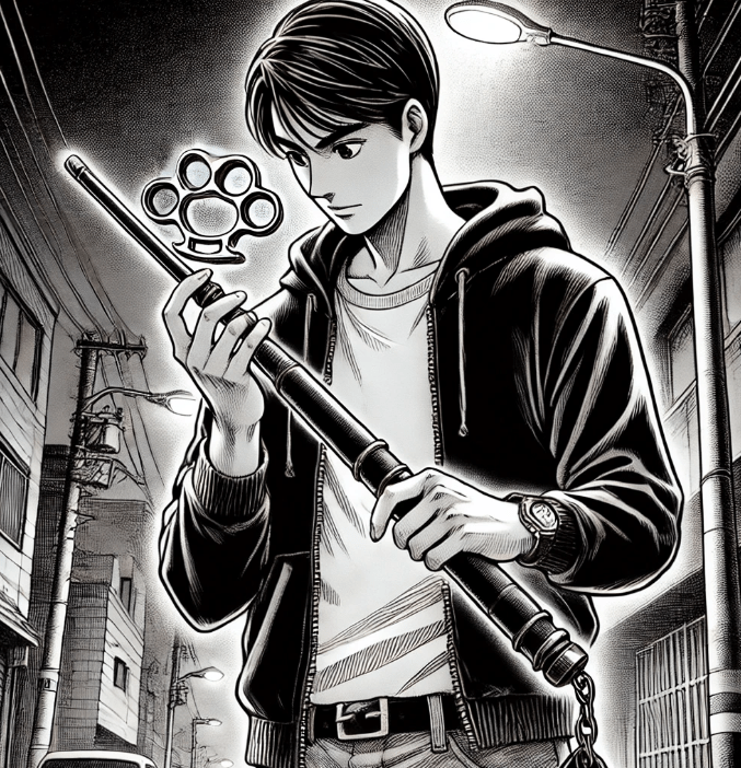 Ce texte explore la difficulté de trouver des outils de self-défense efficaces et légaux en France. L'auteur, Pank, s'intéresse particulièrement aux matraques télescopiques et regrette l'absence de modèles courts en caoutchouc, comme ceux utilisés par les forces de l'ordre. Il souligne l'importance de neutraliser un agresseur sans lui infliger de blessures graves, tout en évitant les ennuis judiciaires. Le texte met en lumière le paradoxe d'un marché qui privilégie les armes impressionnantes mais potentiellement dangereuses, au détriment d'outils plus raisonnables.